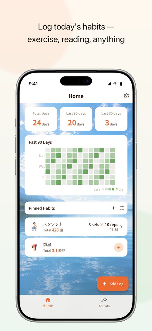 arc habit home screen